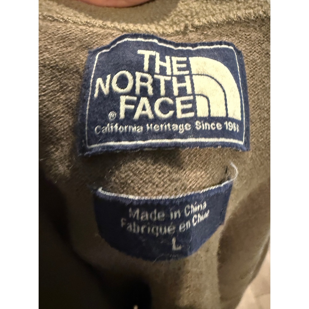 The North Face Mens Brown California Heritage Quarter Zip Sweater Large Pullover - Picture 5 of 5